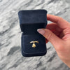Vintage 14k Yellow Gold Diamond Textured Ringing Bell Dangle Ring - Video showing the piece