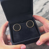 Vintage 14k Yellow Gold 9.92cttw Onyx Oversized Chic Statement Stud Earrings