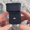 Antique Art Deco 18k White Gold Diamond Dainty Migraine Ring - Video showing the piece