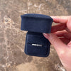 Estate 14k White Gold Diamond Sparkling Milgrain Scalloped Band Ring - Video showing the piece