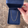 Vintage Italian 18k Yellow Gold 1.7mm Diamond-Cut Cable Chain - Video showing the piece