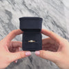 Vintage 14k Yellow & White Gold Diamond Elegant Column Shoulder Solitaire Ring - Video showing the piece