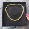 Vintage Italian 14k Yellow Gold Chunky Geometric Link Collar Necklace - Video showing the piece
