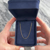 Estate 18k Yellow Gold Everyday Paperclip Link 1.2mm Chain 15.75