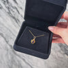 Art Nouveau Antique 14k Gold Amethyst Diamond Satin Textured Charm / Pendant - Video showing the piece
