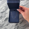 Vintage Italian 18k White & Yellow Gold .5mm Sleek Delicate Box Chain - Video showing the piece