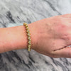 Vintage Heavy 14k Yellow Gold .8cttw Diamond Sculptural Wrapped Spiral Link Tennis Bracelet - Video showing the piece