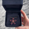 Vintage 18k Rose Gold Ruby Pink Sapphire Fabulous Floral Statement Pendant - Video showing the piece