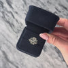Vintage 14k White Gold 3.6cttw Prasiolite Trilliant Quatrefoil Ring - Video showing the piece