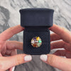 Vintage 18k Yellow Gold 3.59cttw Jade .8ct Amethyst .79ct Green Turquoise Tahitian Pearl Retro Naturalistic Flower Ring - Video showing the piece