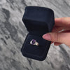 Vintage 10k White Gold 3.01ct Amethyst Diamond Cocktail Ring - Video showing the piece