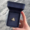 Vintage 14k Yellow Gold .59cttw Diamond Emerald Incredible Sparkling Dynamic Fly Brooch / Pin - Video showing the piece