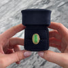 Vintage Heavy 14k Yellow Gold 2.09ct Jade Bold Oblong Basket-Set Ring - Video showing the piece