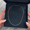 Vintage Italian 1.9mm 14k Yellow & White Gold Sleek Twisting Two-Strand Chain - Video showing the piece