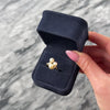 Vintage 14k Yellow Gold Diamond Pearl Swirling Luminous Cluster Ring - Video showing the piece