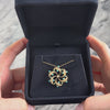Antique 14k Yellow Gold Old Mine Diamond Pearl Turquoise Stellar Swirling Pendant
