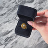 Vintage 14k Yellow Gold Tiger's Eye Diamond Unusual Dome Statement Ring - Video showing the piece