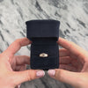 Estate 14k Rose Gold .79ct Morganite Diamond Chic Step Shoulder Ring 7.25