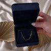 Vintage French 18k Yellow Gold Alternating Bar Chain Necklace  -Video showing the piece