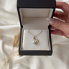 Undulating Vintage 14k Yellow Gold Pearl Pendant - Video showing the piece