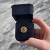 Vintage Stern & Stern 14k Yellow Gold .65cttw Garnet Bold Layered Floriform Ring - Video showing the piece