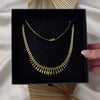 Vintage Italian 14k Yellow Gold Exotic Fringe Cleopatra Necklace - Video showing the piece