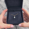 Vintage Small 14k Yellow Gold .56ct Opal Luminous Solitaire Charm / Pendant - Video showing the piece