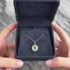 Vintage 14k Yellow Gold Jade Carved Disc Pendant - Video showing the piece