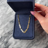 Vintage Italian 14k Yellow Gold Long Bar Link Necklace - Video showing the piece