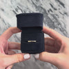 Vintage 14k Yellow Gold Diamond Sleek Geometric Trio Band Ring - Video showing the piece