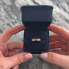 Vintage 14k Yellow Gold Ruby Diamond Chic Channel-Set Band Ring - Video showing the piece