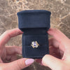 Vintage 14k Yellow Gold .64ct Tanzanite Diamond Sparkling Bypass Spray Ring 5.75