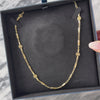 Vintage 14k Yellow Gold .332cttw Diamond Dimensional Flower Link Necklace - Video showing the piece