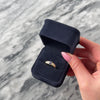 Vintage 14k Yellow Gold Tanzanite Diamond Vibrant Oval Accented Line Ring - Video showing the piece