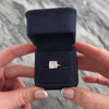 Vintage 14k White Gold .54cttw Diamond Sparkling Square Tile Ring - Video showing the piece