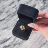 Vintage 18k Yellow Gold 2.5ct Lemon Quartz Wonderful Sleek Bezel Ring - Video showing the piece