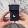 Vintage 14k Yellow Gold Pearl Lovely Luminous Textured Duo Ring - Video showing the piece
