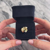 Vintage 18k Yellow Gold Diamond Emerald Fierce Panther Ring - Video showing the piece