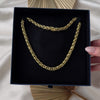 Vintage Large Italian 18k Yellow Gold Wheat Chain Necklace - Video showing the piece