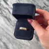 Vintage 14k Yellow Gold .7cttw Diamond Chunky Domed Brushed Finish Band Ring - Video showing the piece