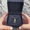 Vintage 14k Yellow Gold Swimming Seahorse Charm / Pendant - Video showing the piece