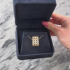 Vintage 14k Yellow Gold 1cttw Sapphire .736cttw Diamond Tiled Slide Pendant - Video showing the piece