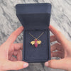 Vintage Large 14k Yellow Gold 1.48cttw Ruby Shimmering Buzzing Insect Pin / Pendant - Video showing the piece