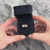 Vintage 14k White & Yellow Gold Diamond Sculptural Double Wave Ring - Video showing the piece