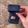 Vintage 14k Yellow Gold .9cttw Ruby Diamond Chunky Argyle Cigar Band Ring - Video showing the piece