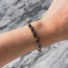 Vintage 14k Yellow Gold 14cttw Iolite Chic Line Bracelet - Video showing the piece