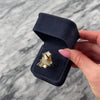 Vintage Heavy 18k Yellow Gold .77cttw Diamond Sculptural Triangular Cluster Ring - Video showing the piece
