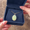 Vintage 14k Yellow Gold 10.32ct Opal Mesmerizing Iridescent Oval Pendant - Video showing the piece