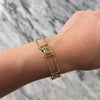 Antique Sloan & Co. 14k Yellow Gold Red Enamel Detail Trotting Horse Bracelet - Video showing the piece