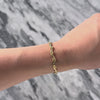 Vintage Italian 14k Yellow Gold Pretty Wavy Link Bracelet - Video showing the piece